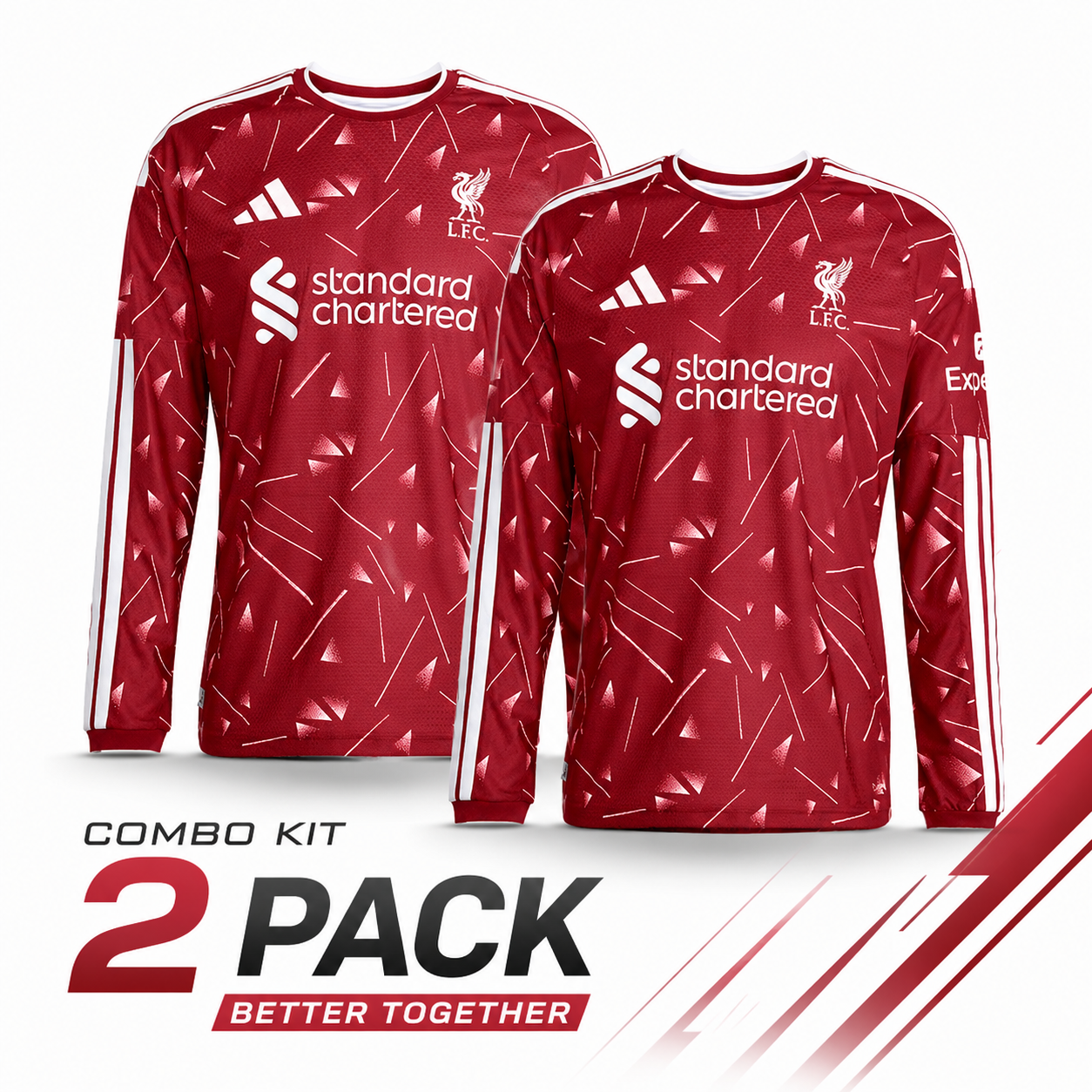 2x Liverpool Long Sleeve Home Jersey 24/25 (2 items)