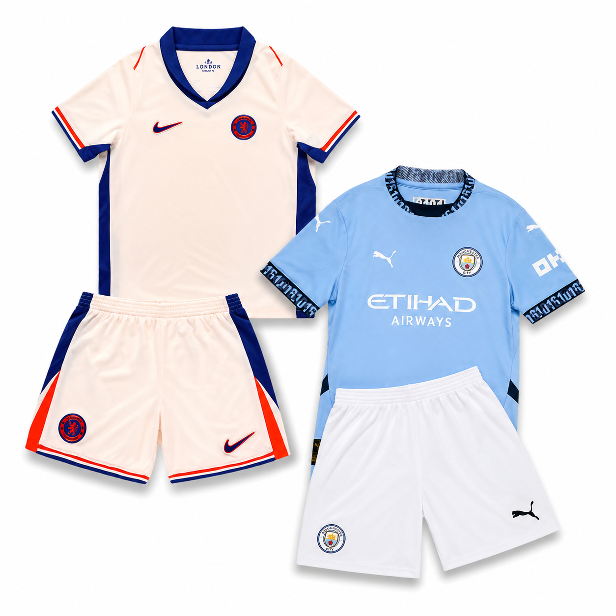 Kit Chelsea + Manchester City Kids 24/25 (4 items)